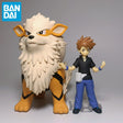 Original Bandai Pokemon Go Figure Anime Shokugan Blue Oak Arcanine Pvc Action Figurines Scale World Model Statue Doll Kid Toys, everythinganimee