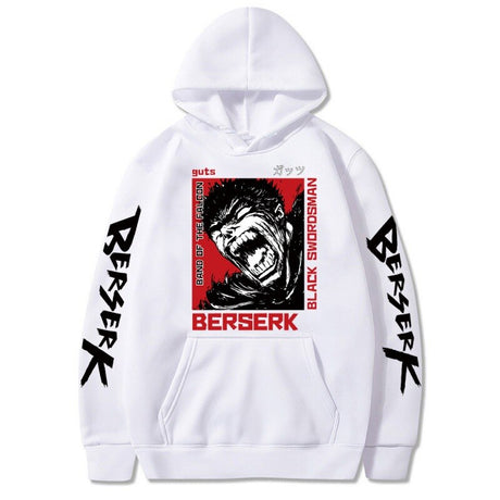 2023 Hot Sale Hooded Dark Berserk Anime Pattern Print Vintage Casual Hoodie Fashion Y2K Sweatshirts Oversized Tops Pullover