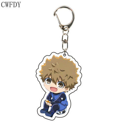 Anime BLUE LOCK Arcylic Keychain Cartoon Figures Isagi Yoichi Bachira Meguru Kawaii Key Chain Costume Accessories Birthday Gifts