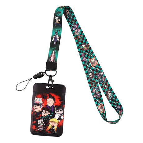 New Anime Demon Slayer Lanyards for Key Neck Strap For Card Badge Gym Key Chain Lanyard Key Holder DIY Hang Rope Keychain