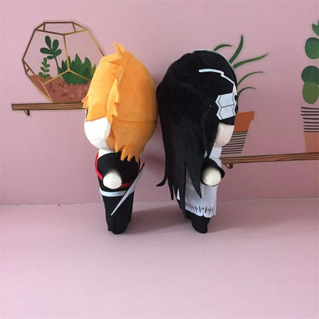 Presale Anime Bleach Kuchiki Byakuya Kurosaki ichigo Cosplay Plush Doll Toy 20cm Cute Soft Stuffed Pillow Kids Gift, everything animee