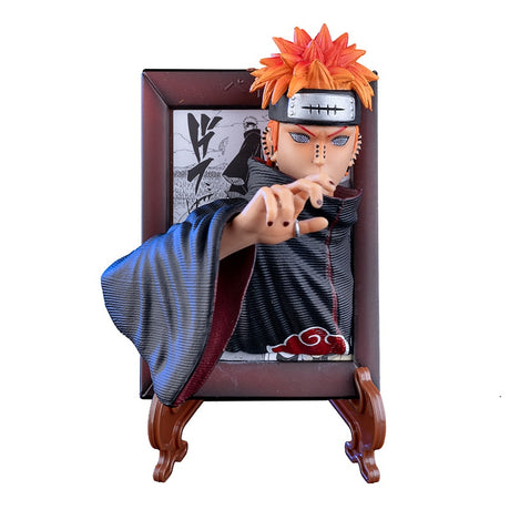 Naruto Anime GK Pain and Konan Action Figures Collectible Model Akatsuki Photo Frame Exquisite Ornaments Toys Gifts for Kids, everythinganimee