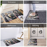 Demon Slayer Kimetsu no Yaiba Nezuko Tanjiro Anime Bath Mat Friend Doormat Flannel Carpet Entrance Door Rug Home Decoration, everythinganimee