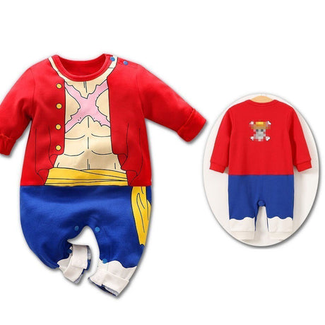 Anime Baby Clothes Newborn Boy Girl Rompers Infant Akatsuki Frieza Vegeta Luffy Cotton Jumpsuit Kids Cosplay Birthday Costume , everythinganimee