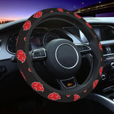 38cm Akatsuki Neji Konoha Auto Car Steering Wheel Cover Red Cloud Uchiha Itachi Sasuke Universal Steering Wheel Protector, everythinganimee