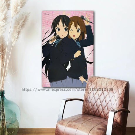 k-on anime Decorative Canvas 24x36 Posters Room Bar Cafe Decor Gift Print Art Wall Paintings, everythinganimee