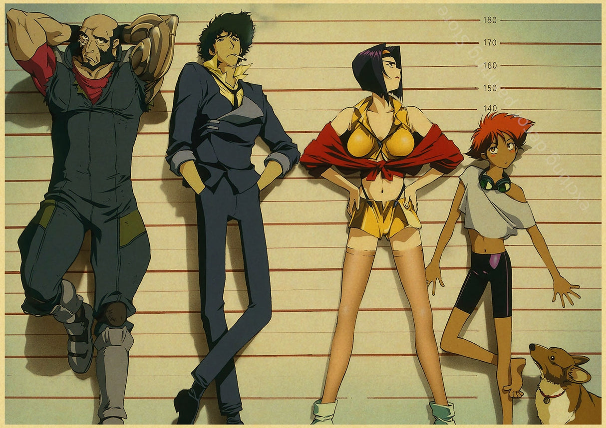 Cowboy Bebop Retro Posters (A4)