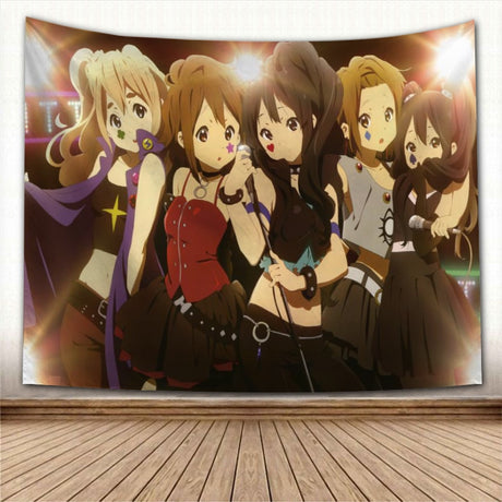 Anime Wall Hanging Tapestry Japan Kawaii New K-ON! Home Party Decorative Cartoon Game Photo Background Cloth Table, everything animee