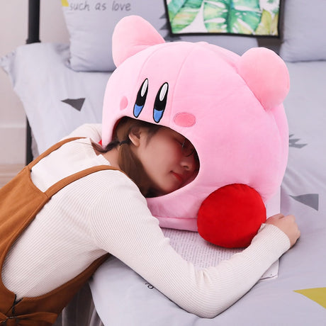 Anime Games Kirby Peripheral Plush Doll Funny Nap Pillow Soft Pet Cat Nest Kawaii Stuffed Toy Pet Bed Decora Cute Gift For Kids, everythinganimee