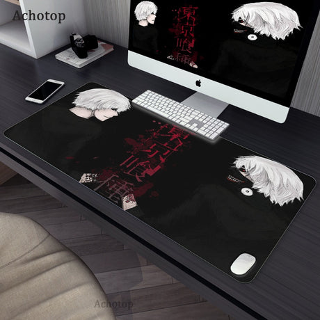 Gaming Accessories Mouse Pad Tokyo Ghoul Mousepad Anime Cartoon Large Mouse Mat Big Mause Pad Keyboard Computer Gamer Desk Mat, everything animee