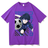 Introducing the must-have Anime Blue Lock Isagi Yoichi Graphic T-Shirt for men and women! This trendy, unisex t-shirt features a cool graphic design of the iconic anime character Isagi Yoichi. Made with soft, breathable cotton, this t-shirt is perfect for any casual occasion. Available in a variety of sizes and colors, you'll be able to find the perfect fit. 