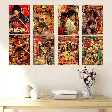 Attack on Titan Anime Posters Levi Retro Kraft Paper DIY Vintage Room Home Bar Cafe Decor Gift Print Aesthetic Art Wall Painting