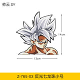 Sun Wukong sticker ドラゴンボール cute cartoon car reflective creative decoration windshield motorcycle trunk computer case surrounding, everythinganimee