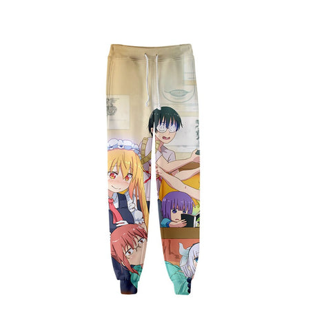 Anime Miss Kobayashi's Dragon Maid 3D Joggers Pants Men/Women Casual Trousers Hip Hop Sweatpants Kanna Kamui Cosplay Costume, everything animee