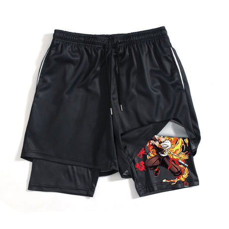 Set your heart ablaze with our Rengoku Sports Shorts  | If you are looking for Demon Slayer Merch, We have it all! | check out all our Anime Merch now!