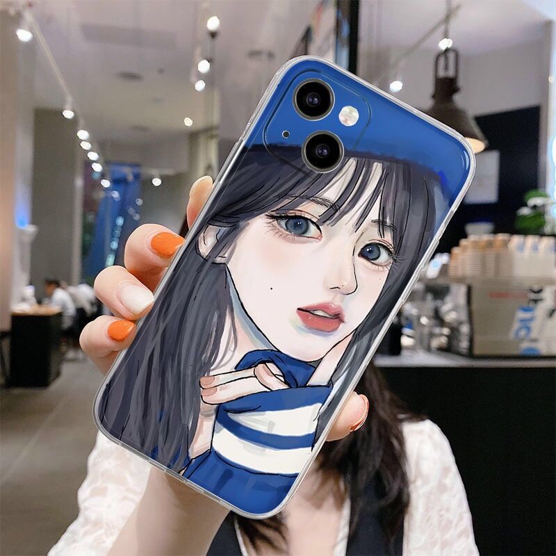 Blue Girl Iphone case