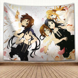 Anime Wall Hanging Tapestry Japan Kawaii New K-ON! Home Party Decorative Cartoon Game Photo Background Cloth Table, everything animee