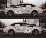 Re Zero Rem Ram Anime Car Vinyl Decal, Anime Car Wrap, Anime Car Wrap Side, One Piece Car Decal, Stickers for Sport Cars, One Part Mirrored, everythinganimee