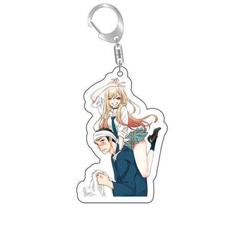 Anime My Dress Up Darling Acrylic Keychains Kitagawa Marin Kuroe Shizuku Figures Pendant Key Chain Bag Accessorie School Jewelry