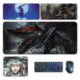 Anime Berserk large Mouse Pad Guts Griffith Mousepad Berserk Keyboard Padding Computer Pad PC Gaming Accessories Desk Mat XXL, everythinganimee