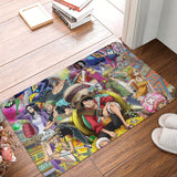 One Piece Hot Anime Bath Mat Funny Team Doormat Living Room Carpet Balcony Rug Home Decoration, everythinganimee