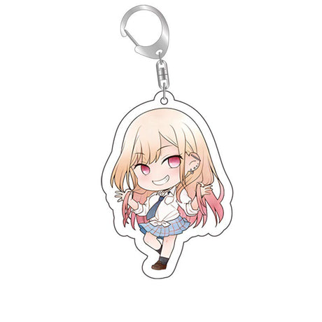 Anime My Dress Up Darling Acrylic Keychains Kitagawa Marin Kuroe Shizuku Figures Pendant Key Chain Bag Accessorie School Jewelry