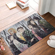 Demon Slayer Kimetsu no Yaiba Nezuko Tanjiro Anime Bath Mat Friend Doormat Flannel Carpet Entrance Door Rug Home Decoration, everythinganimee