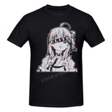 Fashion Leisure Hololive VTuber Elite Miko T-shirt Harajuku Streetwear 100% Cotton Graphics Tshirt Brands Tee Tops