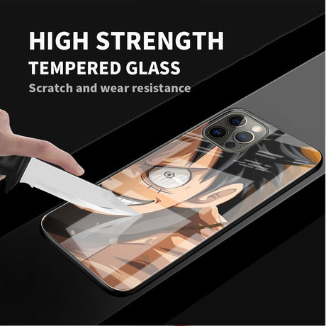 Glass Case For Apple iPhone 14 13 Pro 11 12 7 8 Plus SE 2022 XR X XS Max 6 6S Tempered Phone Cover One- Piece, everythinganimee