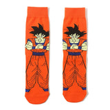 Dragon Ball Son Goku Anime Socks Men Cartoon Hip Hop Print Skateboard Socks Personality Casual Cotton Long Sock Breathable Sock