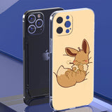 Clear Cover For Apple iPhone 13 11 14 Pro Max 12 Mini Soft Phone Case XR SE 2020 7 8 Plus X XS 6S Shell Pokemon Cute Eevee Lunda, everythinganimee