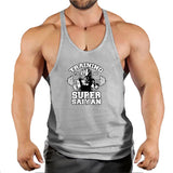 New Bodybuilding Stringer Tank Tops Men Anime Dragon Ball z summer Clothing Running vest Fitness clothing Cotton gym singlets, everythinganimee