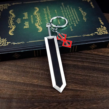 Shop now for the ultimate Berserk fan accessory - the Berserk Guts Sword Keychain Set! Made of durable zinc alloy, these keychains feature a detailed design of Guts' iconic sword and are perfect for showing off your love for the anime. Get them for yourself or as a gift for the Berserk fan in your life.