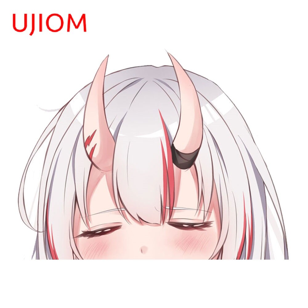 UJIOM for Hololive Nakiri Ayame Wall Sticker Waterproof Vinyl Anime Decal Wardrobe Living Room Bathroom Bedroom Decor, everythinganimee