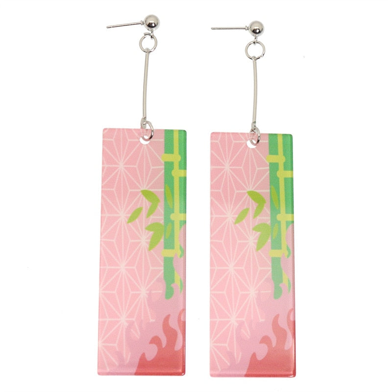 Fashion Acrylic Demon Slayer Earrings