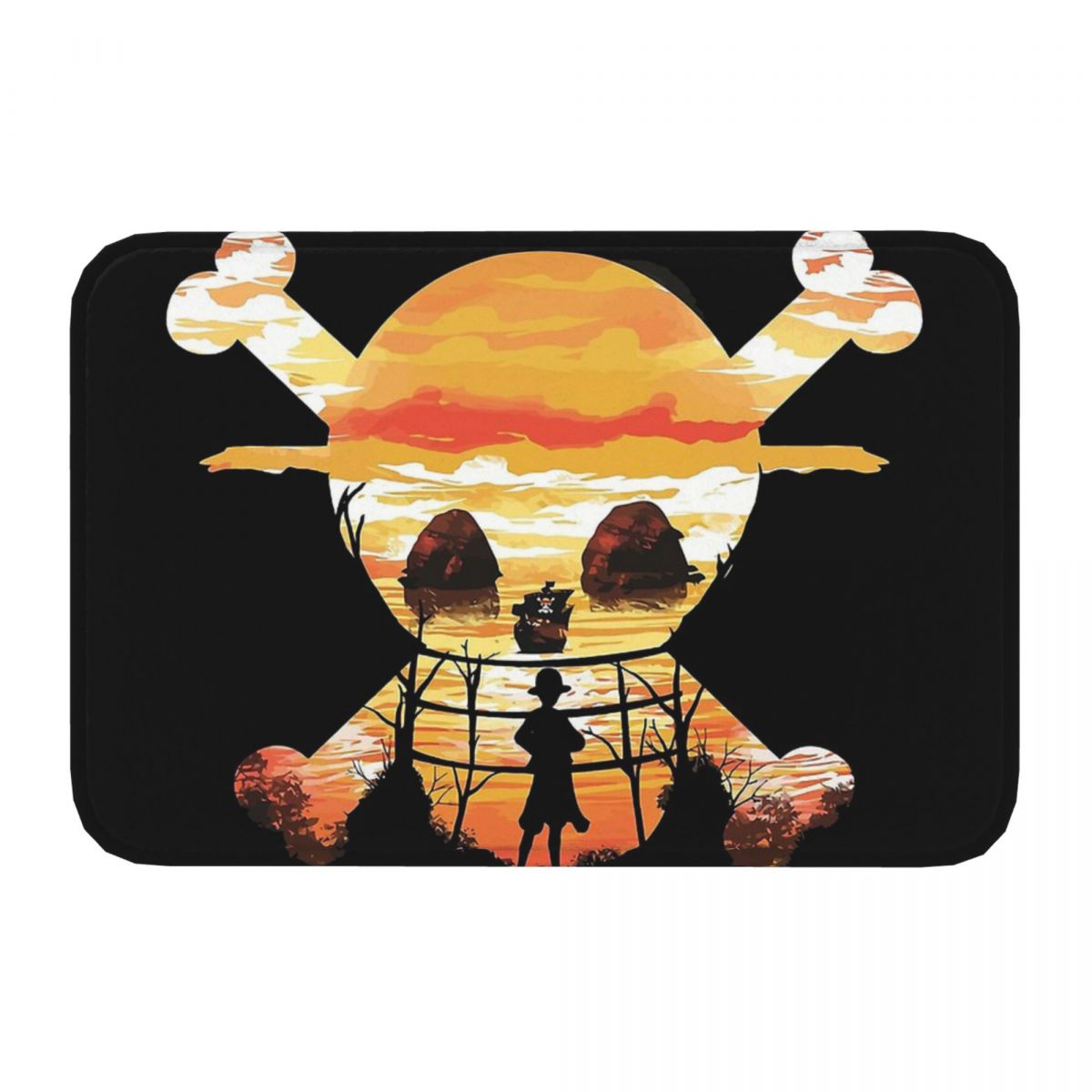 One Piece Monkey D Luffy Doormat