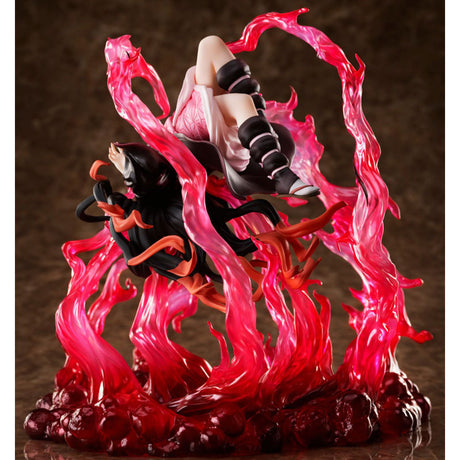 [In Stock] Original Genuine Aniplex Demon Slayer Kamado Nezuko Burst Blood Ver Collection Anime Action Figure Kids Toys, everythinganimee