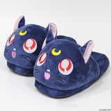 Sailor Moon Luna Cat Plush Slippers