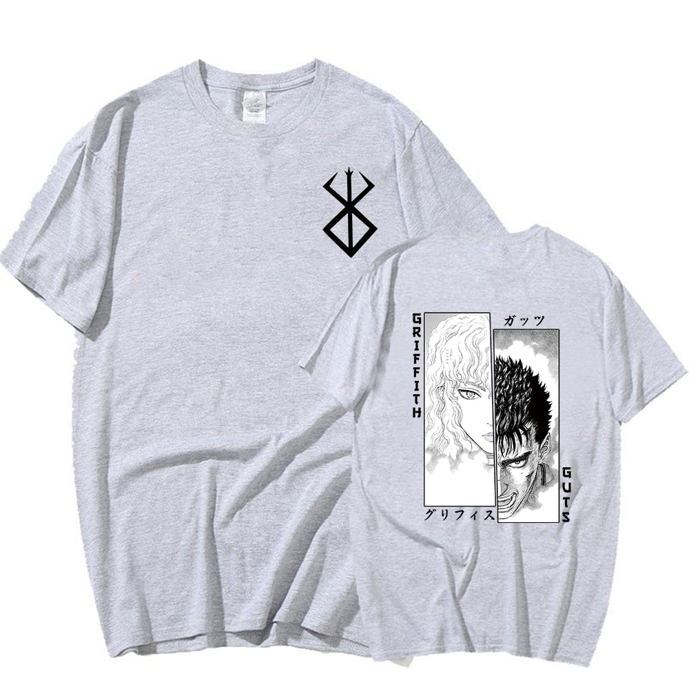Berserk Guts T Shirt Men Manga Swordsman Gatsu Sacrifice Zodd T-shirt Anime  Short Sleeve Hip Hop Cartoon Oversized T Shirts Male