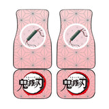 Demon Slayer Kamado Nezuko and other characters Car Floor Mats Custom Demon Slayer Anime Car Accessories 4PCs Pack, everythinganimee