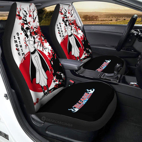 Yoruichi Shihouin Car Seat Covers Japan Style Anime Bleach Car Interior Accessories,2 PCS Universal Front Seat Protective Cover, everythinganimee