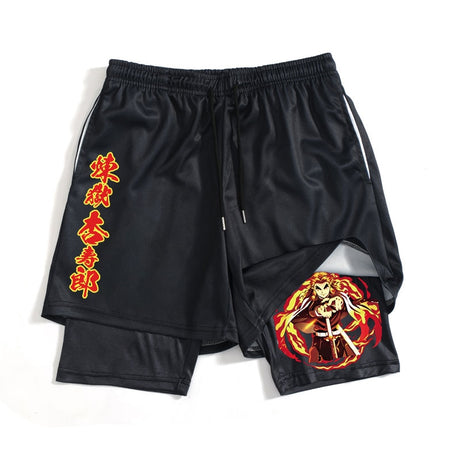 Set your heart ablaze with our Rengoku Sports Shorts  | If you are looking for Demon Slayer Merch, We have it all! | check out all our Anime Merch now!