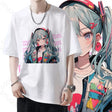 Miku Anime T-shirt Manga Graphic Oversize Women Cute Top Men Cotton Short Sleeve Tee Y2k Streetwear Summer Kawaii Couple Clothes, everythinganimee