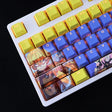 108 Keys/set Demon Slayer Agatsuma Zenitsu Keycap PBT Dye Subbed Backlit Keycaps Cartoon Anime Gaming Key Caps Cherry Profile, everythinganimee