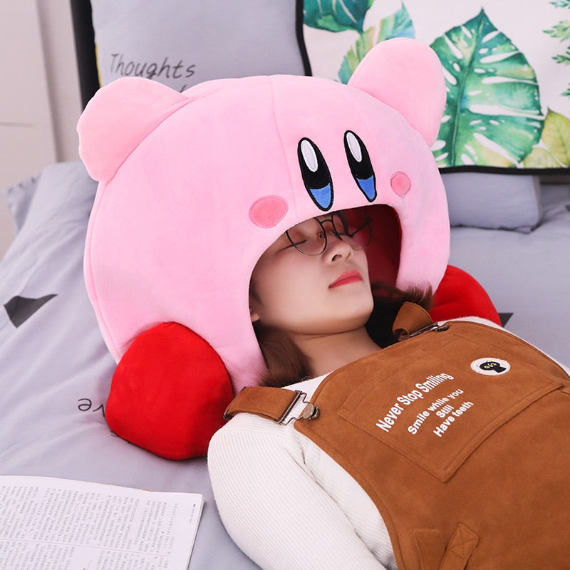 Anime Games Kirby Peripheral Plush Doll Funny Nap Pillow Soft Pet Cat Nest Kawaii Stuffed Toy Pet Bed Decora Cute Gift For Kids, everythinganimee