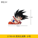 Sun Wukong sticker ドラゴンボール cute cartoon car reflective creative decoration windshield motorcycle trunk computer case surrounding, everythinganimee