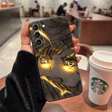 Demon Slayer Agatsuma Zenitsu For Samsung Galaxy S22 Ultra S21 S20 Plus FE Ultra Phone Case Black Shockproof Liquid Silicone,everythinganimee