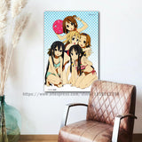 k-on anime Decorative Canvas 24x36 Posters Room Bar Cafe Decor Gift Print Art Wall Paintings, everythinganimee