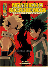 Hero Academia Retro Posters (A3)