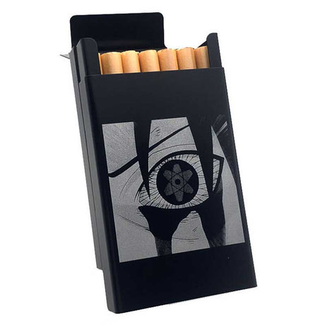 Anime Uzumaki Naruto Uchiha Sasuke Metal Cigarette Case Hatake Kakashi Smoke Case High Quality Creative Portable Birthday Gift, everythinganimee
